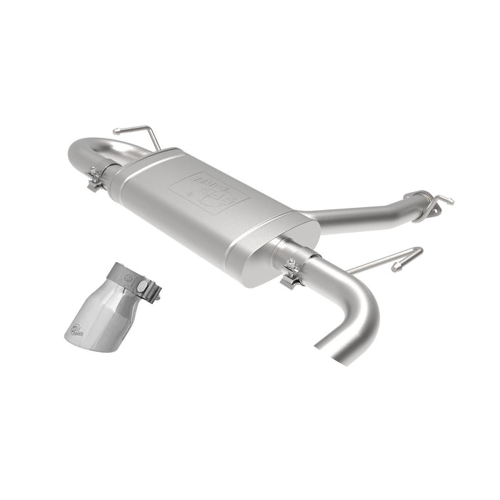aFe Power Takeda 2-1/2in 304 Stainless Steel Axle-Back Exhaust System Hyundai Kona 18-21 L4-1.6L (t)