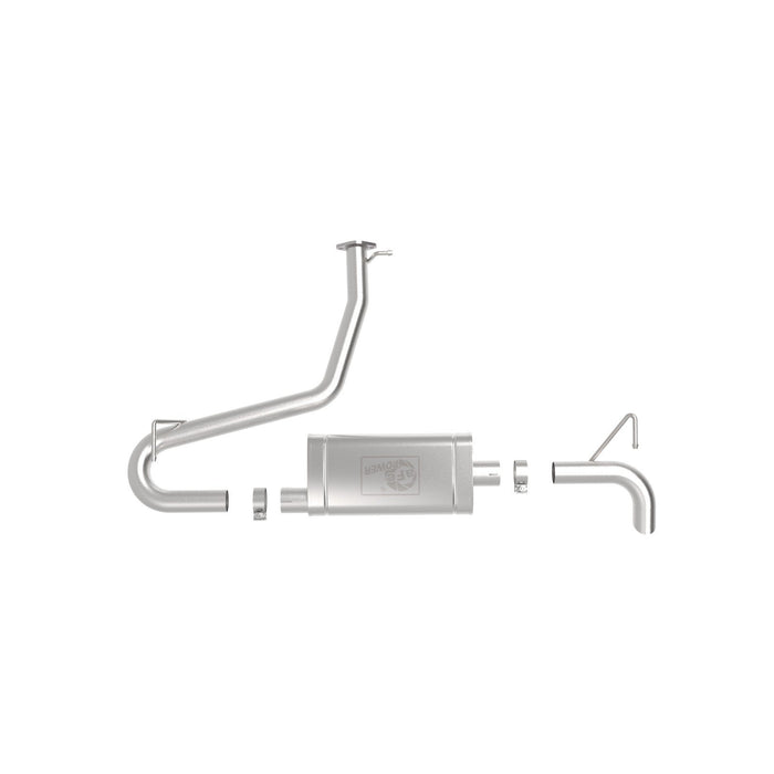 aFe Power Takeda 2-1/2in 304 Stainless Steel Axle-Back Exhaust System Hyundai Kona 18-21 L4-1.6L (t)