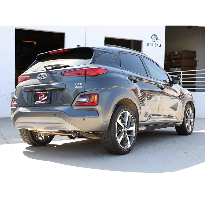 aFe Power Takeda 2-1/2in 304 Stainless Steel Axle-Back Exhaust System Hyundai Kona 18-21 L4-1.6L (t)