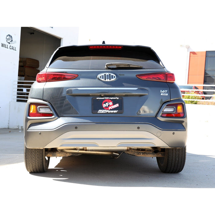 aFe Power Takeda 2-1/2in 304 Stainless Steel Axle-Back Exhaust System Hyundai Kona 18-21 L4-1.6L (t)