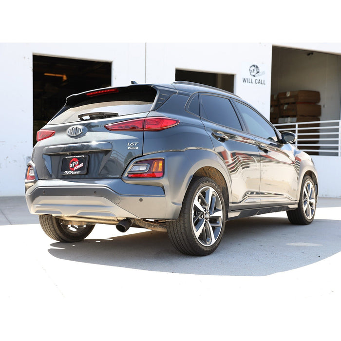 aFe Power Takeda 2-1/2in 304 Stainless Steel Axle-Back Exhaust System Hyundai Kona 18-21 L4-1.6L (t)