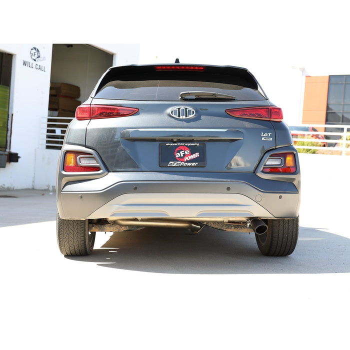 aFe Power Takeda 2-1/2in 304 Stainless Steel Axle-Back Exhaust System Hyundai Kona 18-21 L4-1.6L (t)