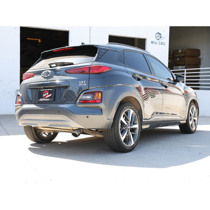 aFe Power Takeda 2-1/2in 304 Stainless Steel Axle-Back Exhaust System Hyundai Kona 18-21 L4-1.6L (t)