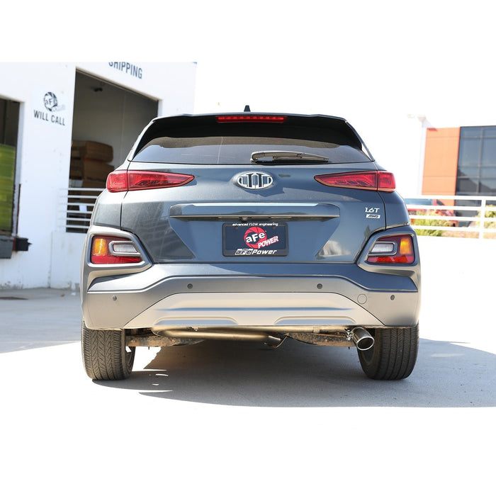 aFe Power Takeda 2-1/2in 304 Stainless Steel Axle-Back Exhaust System Hyundai Kona 18-21 L4-1.6L (t)