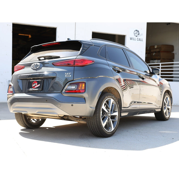 aFe Power Takeda 2-1/2in 304 Stainless Steel Axle-Back Exhaust System Hyundai Kona 18-21 L4-1.6L (t)
