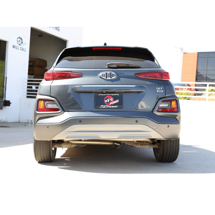 aFe Power Takeda 2-1/2in 304 Stainless Steel Axle-Back Exhaust System Hyundai Kona 18-21 L4-1.6L (t)