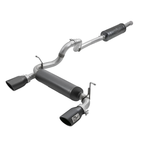 aFe Power Rebel Series 2-1/2 IN 304 Stainless Steel Cat-Back Exhaust System Jeep Wrangler (JL) 18-20 V6-3.6L
