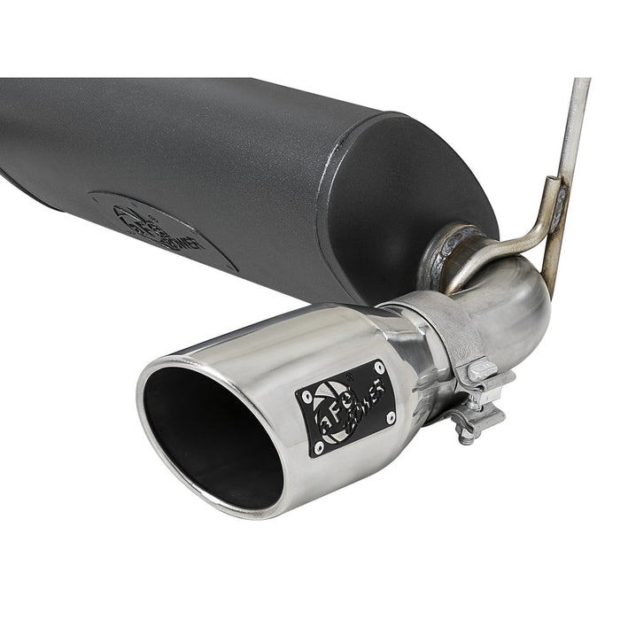 aFe Power Rebel Series 2-1/2 IN 304 Stainless Steel Cat-Back Exhaust System Jeep Wrangler (JL) 18-20 V6-3.6L