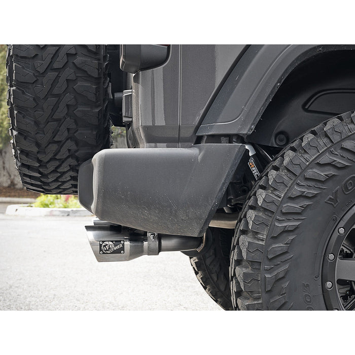 aFe Power Rebel Series 2-1/2 IN 304 Stainless Steel Cat-Back Exhaust System Jeep Wrangler (JL) 18-20 V6-3.6L