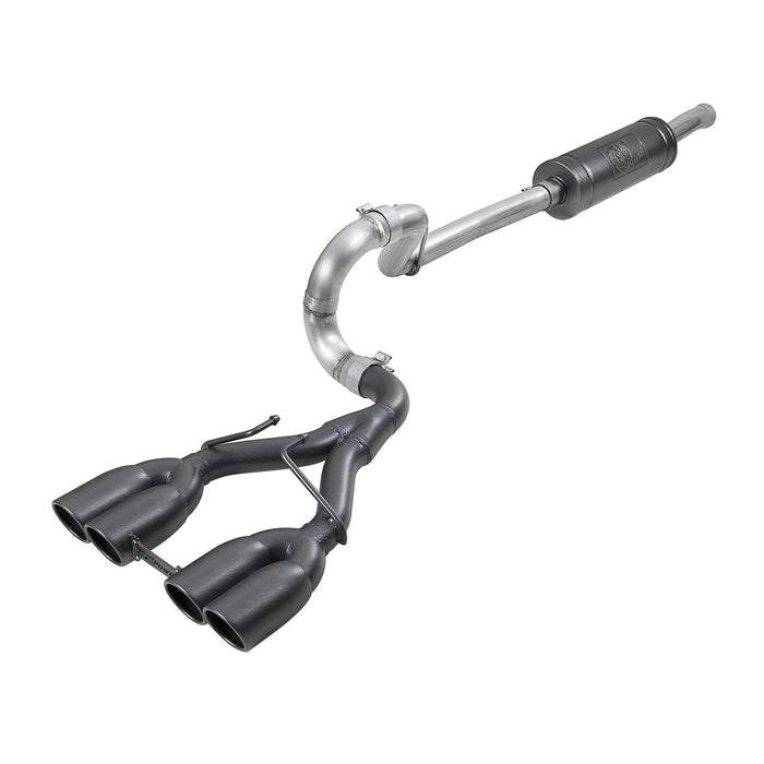 aFe Power Rebel Series 2-1/2 IN 304 Stainless Steel Cat-Back Exhaust System Jeep Wrangler (JL) 18-20 V6-3.6L