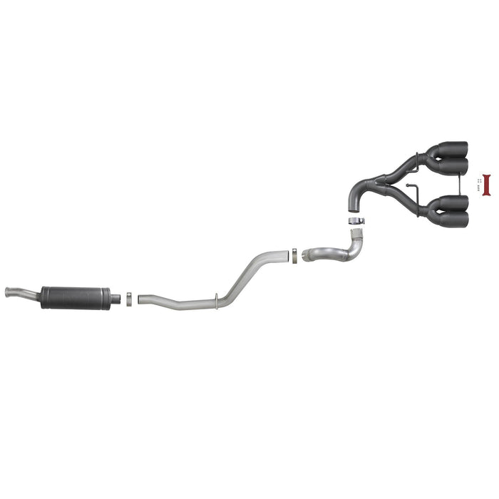 aFe Power Rebel Series 2-1/2 IN 304 Stainless Steel Cat-Back Exhaust System Jeep Wrangler (JL) 18-20 V6-3.6L