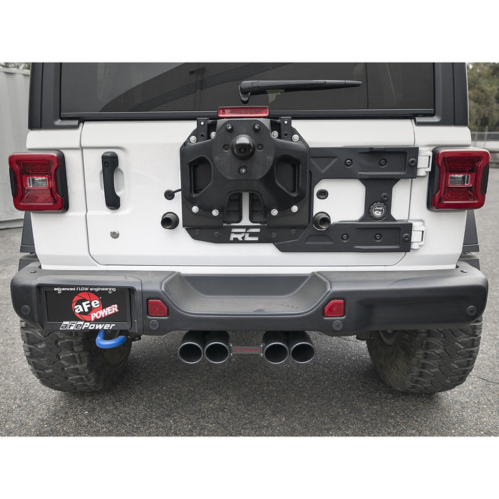 aFe Power Rebel Series 2-1/2 IN 304 Stainless Steel Cat-Back Exhaust System Jeep Wrangler (JL) 18-20 V6-3.6L