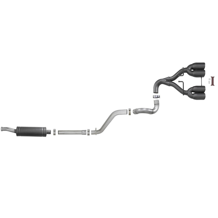 aFe Power Rebel Series 2-1/2 IN 304 Stainless Steel Cat-Back Exhaust System Jeep Wrangler (JL) 18-20 V6-3.6L