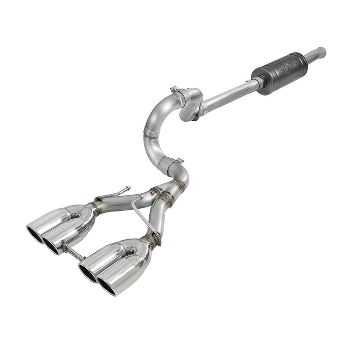 aFe Power Rebel Series 2-1/2 IN 304 Stainless Steel Cat-Back Exhaust System Jeep Wrangler (JL) 18-20 V6-3.6L