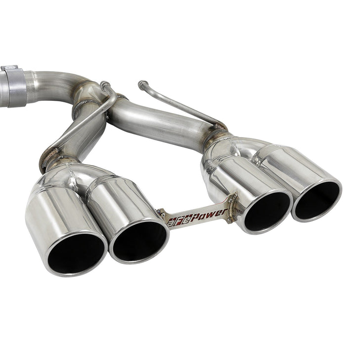 aFe Power Rebel Series 2-1/2 IN 304 Stainless Steel Cat-Back Exhaust System Jeep Wrangler (JL) 18-20 V6-3.6L