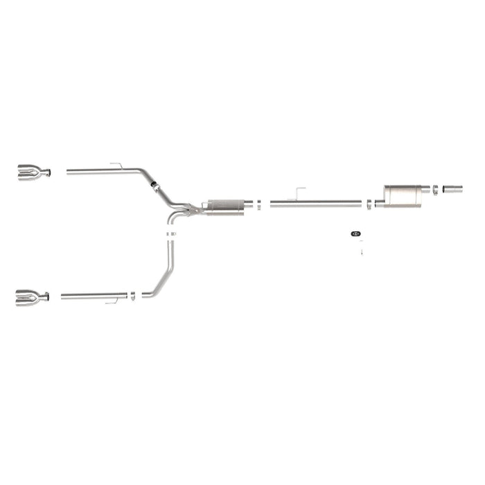 aFe Power Vulcan Series 3 IN 304 Stainless Steel Cat-Back Exhaust System Black Jeep Gladiator (JT) 2020 V6-3.6L