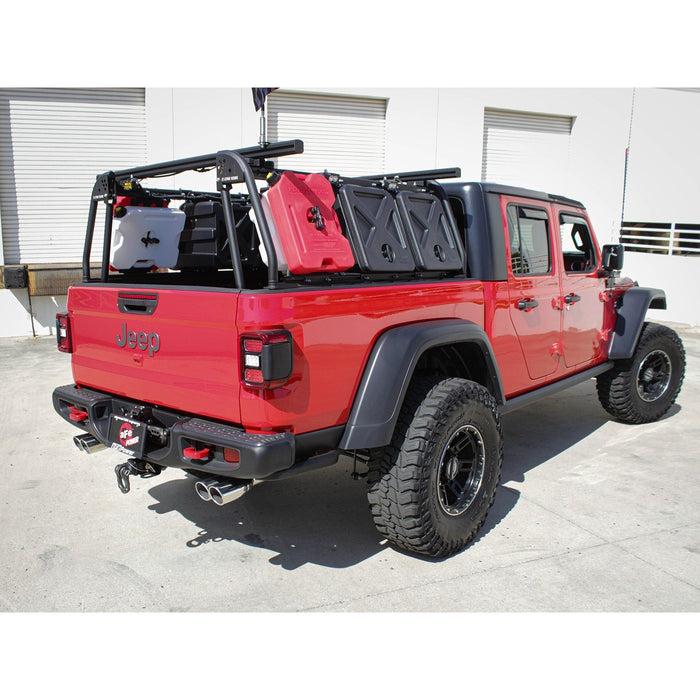 aFe Power Vulcan Series 3 IN 304 Stainless Steel Cat-Back Exhaust System Black Jeep Gladiator (JT) 2020 V6-3.6L