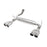 aFe Power Vulcan Series 2-1/2 IN 304 Stainless Steel Axle-Back Exhaust System Jeep Wrangler (JK) 07-18 V6-3.6/3.8L