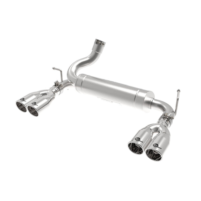 aFe Power Vulcan Series 2-1/2 IN 304 Stainless Steel Axle-Back Exhaust System Jeep Wrangler (JK) 07-18 V6-3.6/3.8L