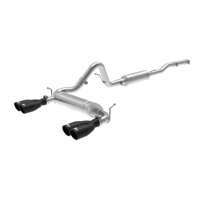 aFe Power Vulcan Series 2-1/2 IN 304 Stainless Steel Cat-Back Exhaust System Jeep Wrangler (JK) 07-18 V6-3.6/3.8L