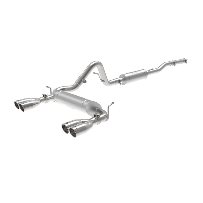 aFe Power Vulcan Series 2-1/2 IN 304 Stainless Steel Cat-Back Exhaust System Jeep Wrangler (JK) 07-18 V6-3.6/3.8L