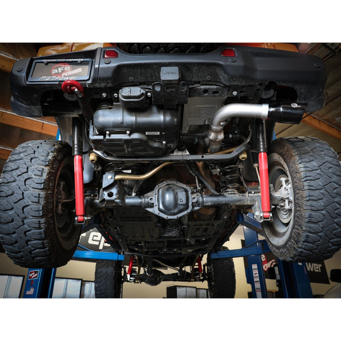 aFe Power Large Bore-HD 3 IN 304 Stainless Steel DPF-Back Exhaust System Jeep Wrangler (JL) 2020 V6-3.0L (td)