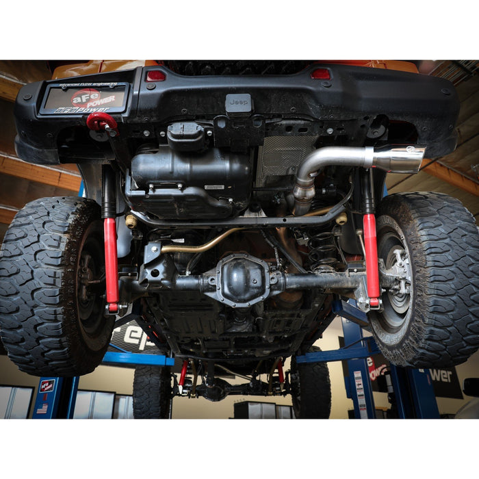 aFe Power Large Bore-HD 3 IN 304 Stainless Steel DPF-Back Exhaust System Jeep Wrangler (JL) 2020 V6-3.0L (td)