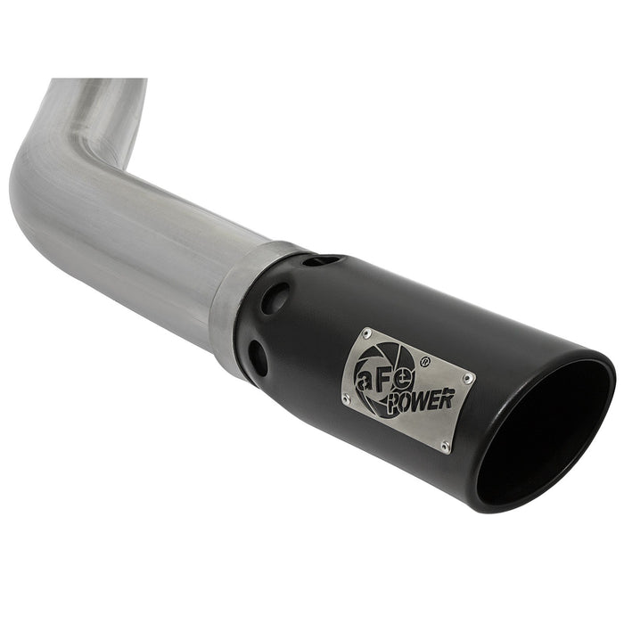 aFe Power Large Bore-HD 4 IN 409 Stainless Steel DPF-Back Exhaust System Dodge Diesel Trucks 07.5-12 L6-6.7L (td)