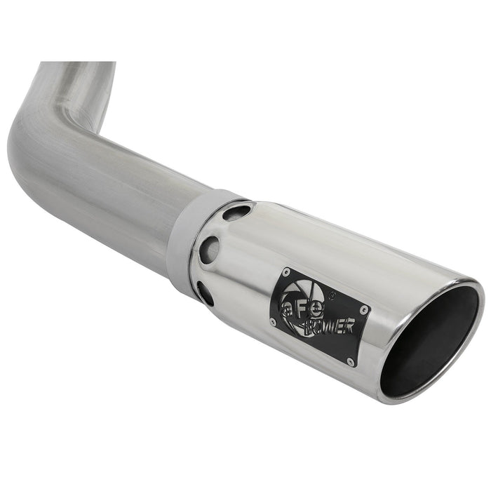 aFe Power Large Bore-HD 4 IN 409 Stainless Steel DPF-Back Exhaust System Dodge Diesel Trucks 07.5-12 L6-6.7L (td)