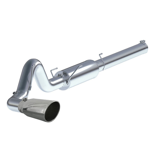 aFe Power Large Bore-HD 5 IN 409 Stainless Steel Cat-Back Exhaust System w/ Polished Tip Dodge Diesel Trucks 04.5-07 L6-5.9L (td)