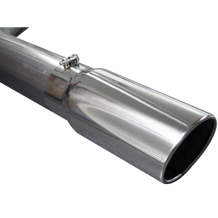aFe Power Large Bore-HD 5 IN 409 Stainless Steel Cat-Back Exhaust System w/ Polished Tip Dodge Diesel Trucks 04.5-07 L6-5.9L (td)