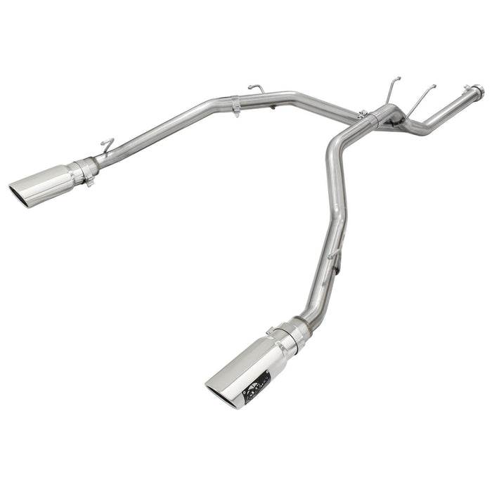 aFe Power Large Bore-HD 2-1/2in 409 Stainless Steel DPF-Back Exhaust System Dodge RAM 1500 EcoDiesel 14-19 V6-3.0L (td)