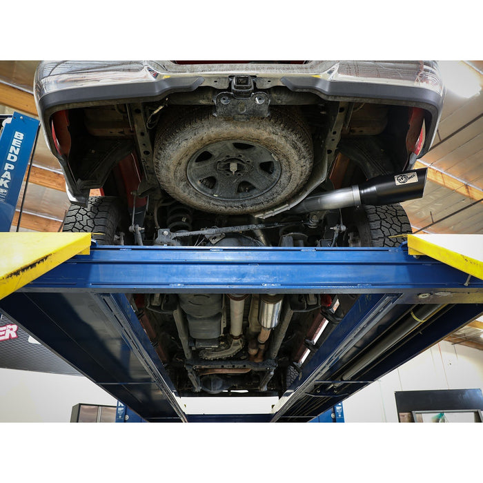 aFe Power Mach Force-Xp 4 IN Cat-Back Stainless Steel Side Exit Exhaust Tip RAM 2500 / Power Wagon / 3500 14-18 V8-6.4L HEMI