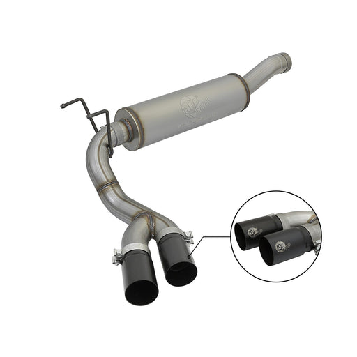 aFe Power Rebel Series 3-1/2 IN Stainless Steel Cat-Back Exhaust System RAM 2500/3500 14-18 V8-6.4L HEMI