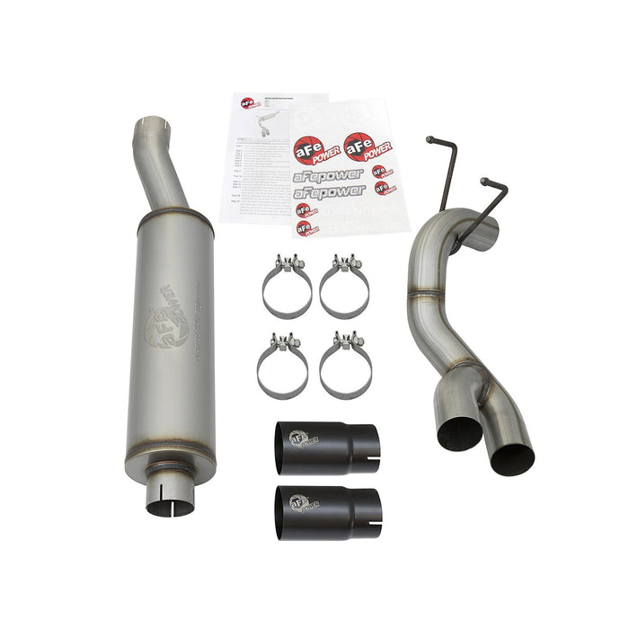 aFe Power Rebel Series 3-1/2 IN Stainless Steel Cat-Back Exhaust System RAM 2500/3500 14-18 V8-6.4L HEMI
