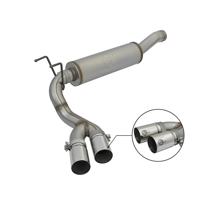 aFe Power Rebel Series 3-1/2 IN Stainless Steel Cat-Back Exhaust System RAM 2500/3500 14-18 V8-6.4L HEMI