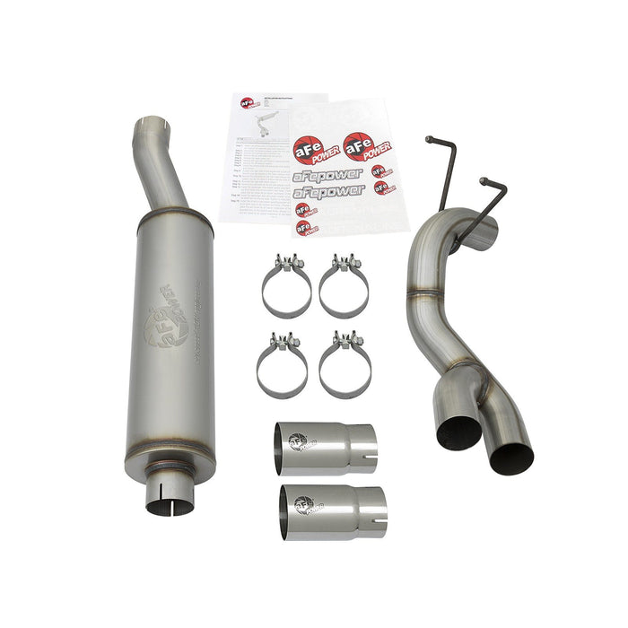 aFe Power Rebel Series 3-1/2 IN Stainless Steel Cat-Back Exhaust System RAM 2500/3500 14-18 V8-6.4L HEMI