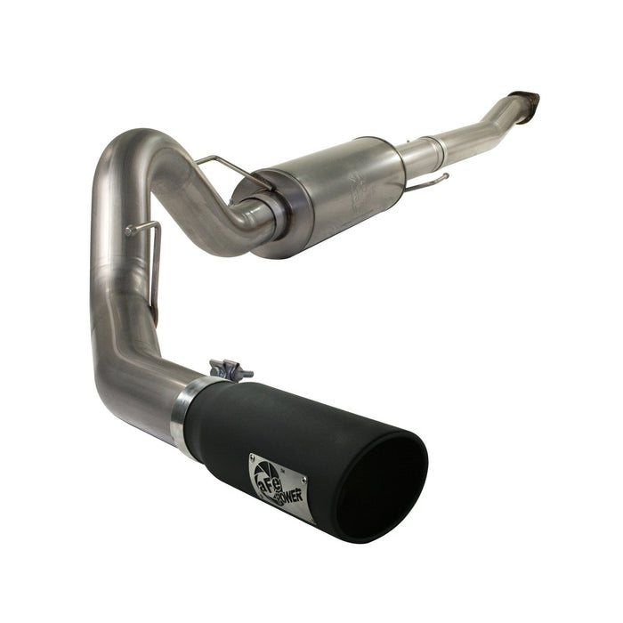 aFe Power Atlas 4 IN Aluminized Steel Cat-Back Exhaust System Ford F-150 11-14 V6-3.5L (tt)