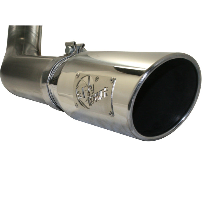 aFe Power Atlas 4 IN Aluminized Steel Cat-Back Exhaust System Ford F-150 11-14 V6-3.5L (tt)