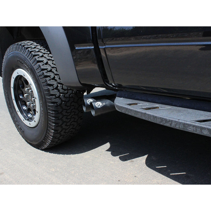 aFe Power Rebel Series 3 IN to 2-1/2 IN 409 Stainless Steel Cat-Back Exhaust w/Black Tip Ford F-150 Raptor 10-14 V8-6.2L