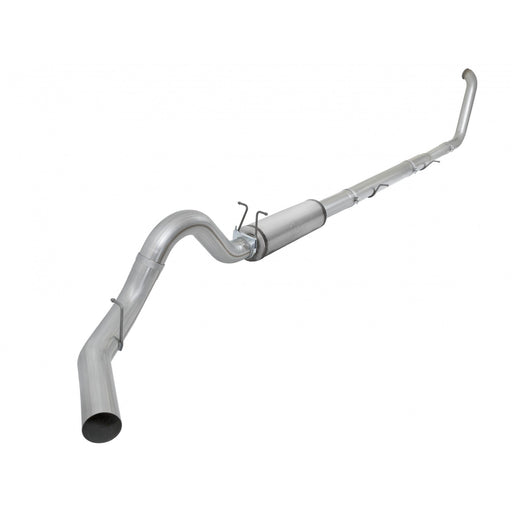 aFe Power Large Bore-HD 5 IN 409 Stainless Steel Turbo-Back Exhaust System w/ Muffler Ford Diesel Trucks 99-03 V8-7.3L (td)
