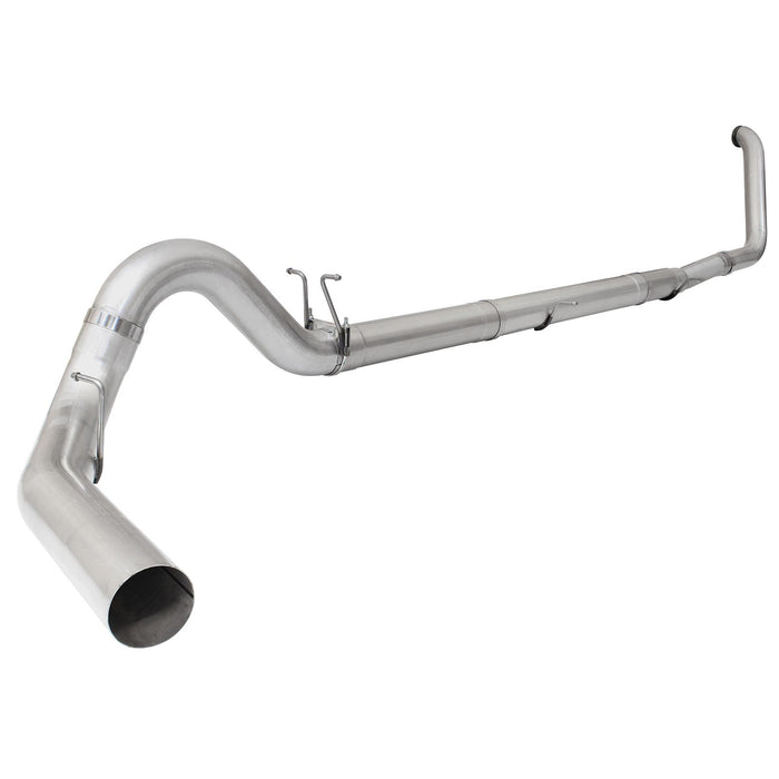aFe Power Large Bore-HD 5 IN 409 Stainless Steel Turbo-Back Exhaust System w/ Muffler Ford Diesel Trucks 99-03 V8-7.3L (td)