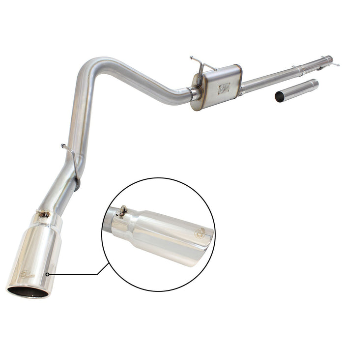 aFe Power Mach Force-Xp 3 IN to 3-1/2 IN 409 Stainless Steel Cat-Back Exhaust Ford Super Duty 99-04 V8-5.4L /V10-6.8L