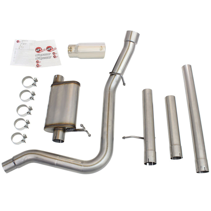 aFe Power Mach Force-Xp 3 IN to 3-1/2 IN 409 Stainless Steel Cat-Back Exhaust Ford Super Duty 99-04 V8-5.4L /V10-6.8L