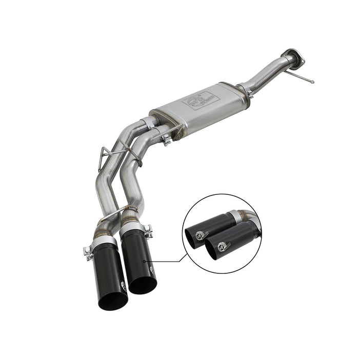 aFe Power Rebel Series 3 IN to 2-1/2 IN 409 Stainless Steel Cat-Back Exhaust Ford F-150 11-14 V6-3.5L (tt)