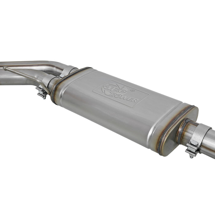 aFe Power Rebel Series 3 IN to 2-1/2 IN 409 Stainless Steel Cat-Back Exhaust Ford F-150 11-14 V6-3.5L (tt)