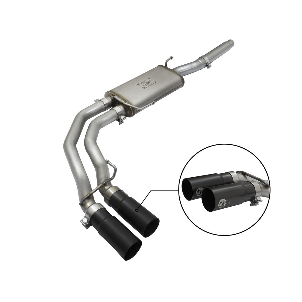 aFe Power Rebel Series 3 IN to 2-1/2 IN 409 Stainless Steel Cat-Back Exhaust Ford F-150 04-08 V8-4.6/5.4L