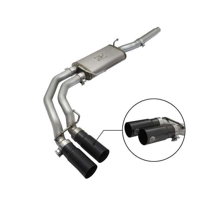 aFe Power Rebel Series 3 IN to 2-1/2 IN 409 Stainless Steel Cat-Back Exhaust Ford F-150 04-08 V8-4.6/5.4L