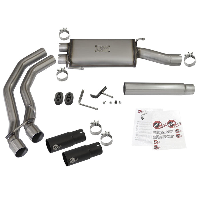 aFe Power Rebel Series 3 IN to 2-1/2 IN 409 Stainless Steel Cat-Back Exhaust Ford F-150 04-08 V8-4.6/5.4L