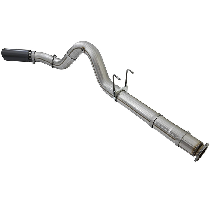 aFe Power Large Bore-HD 5 IN 409 Stainless Steel DPF-Back Exhaust System Ford Diesel Trucks 17-20 V8-6.7L (td)